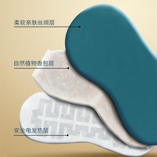 USB电加热艾绒眼罩、三档调节智能控温、舒缓眼部疲劳、松紧可调节、可拆卸款、仿真丝艾草蒸汽眼罩、遮光护眼罩 商品图5