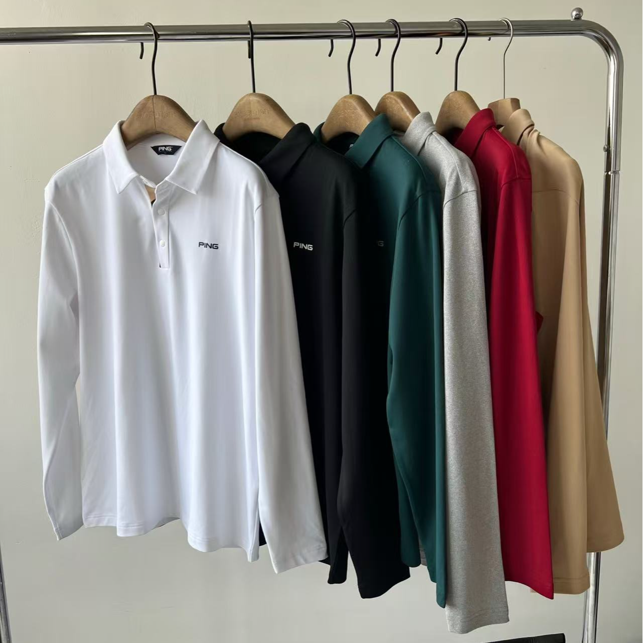 PING 男款秋冬 薄绒 长袖 亲肤保暖舒适帅气百搭  三标不全 DF02