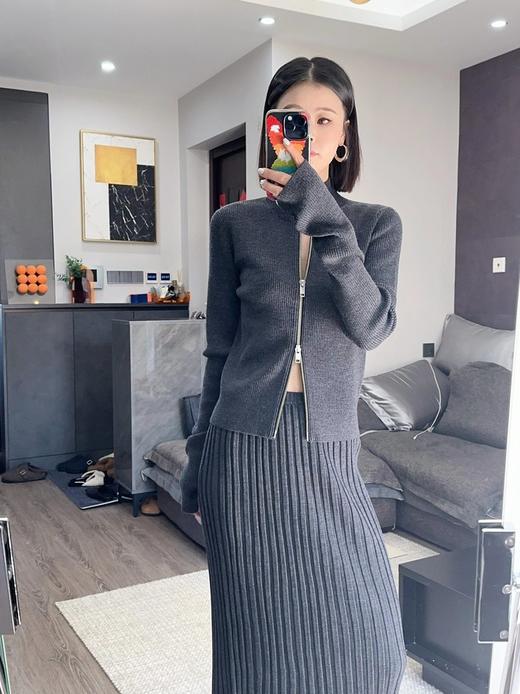 【高品质私服】【CC双开拉链开衫】赋予造型年轻活力感 轻松实现减龄G0715-CC【无标出货 介意慎拍】 商品图2