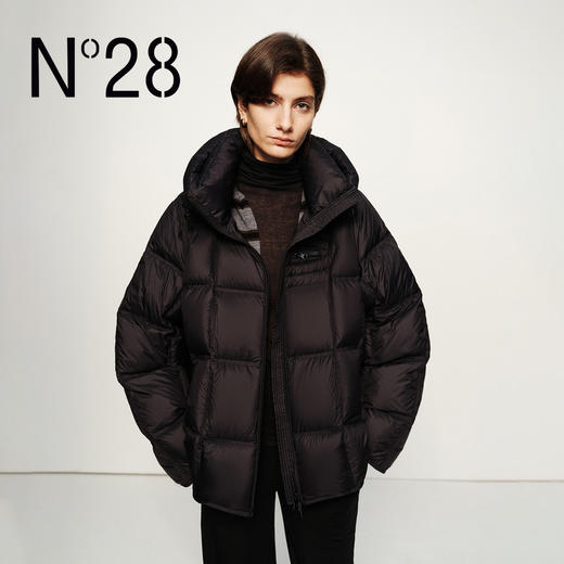 N°28 保暖连帽90鹅绒服女秋冬排骨羽绒外套8855A1Y255 商品图1