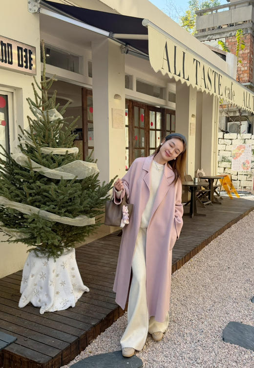 2511312   50羊绒 经典浴袍款大衣 商品图9