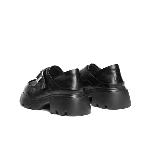 BF楼百丽复古厚底乐福JK鞋女2026新款真皮黑色小皮鞋深口单鞋F2M1DAM6 商品图3