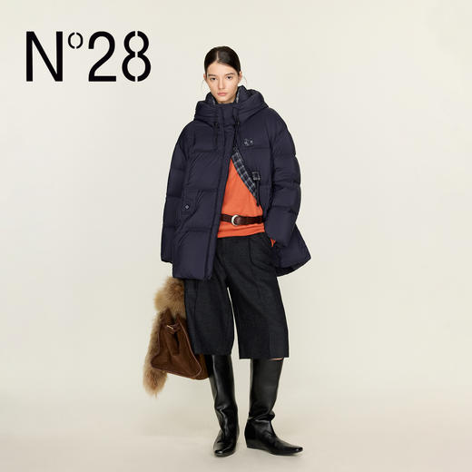 N°28 冬款连帽白鹅绒服厚款保暖羽绒外套8855A1Y261 商品图2