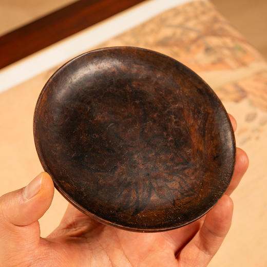 清	瘿木整挖香盘 商品图2