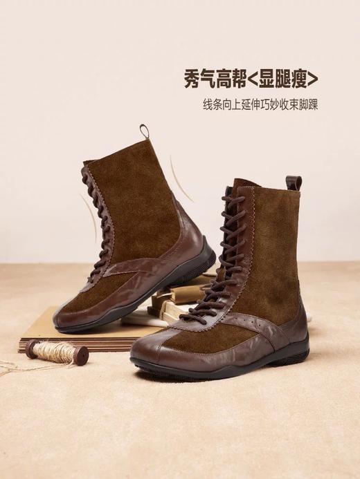 【云粉节】BF楼Bata拳击靴女2025冬款休闲牛剖皮百搭时装靴ACC44DZ5   吊牌价1259   活动价699 商品图3