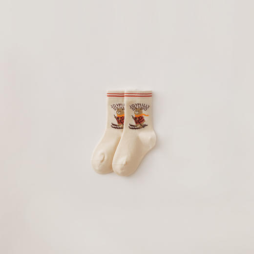 马克珍妮男童四季穿滑雪小熊短袜2025年新款551930 商品图1