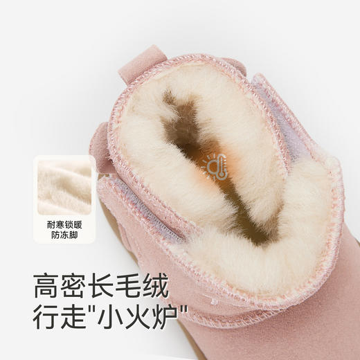 英氏童鞋婴儿学步鞋宝宝鞋冬季保暖加绒休闲靴女宝短靴百搭男宝 商品图3