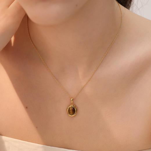 【微信专享款】ARSIS｜秘密花园系列 虎眼纳财吊坠项链 商品图6