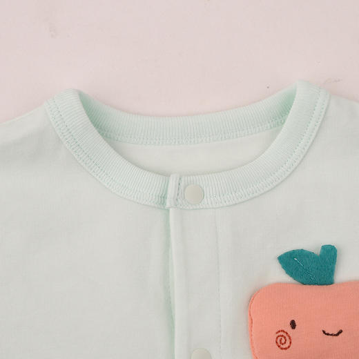 棉果果春季新品男宝女宝卡通可爱5A抗菌纯棉爬衣对开连体衣M101722226016 商品图2