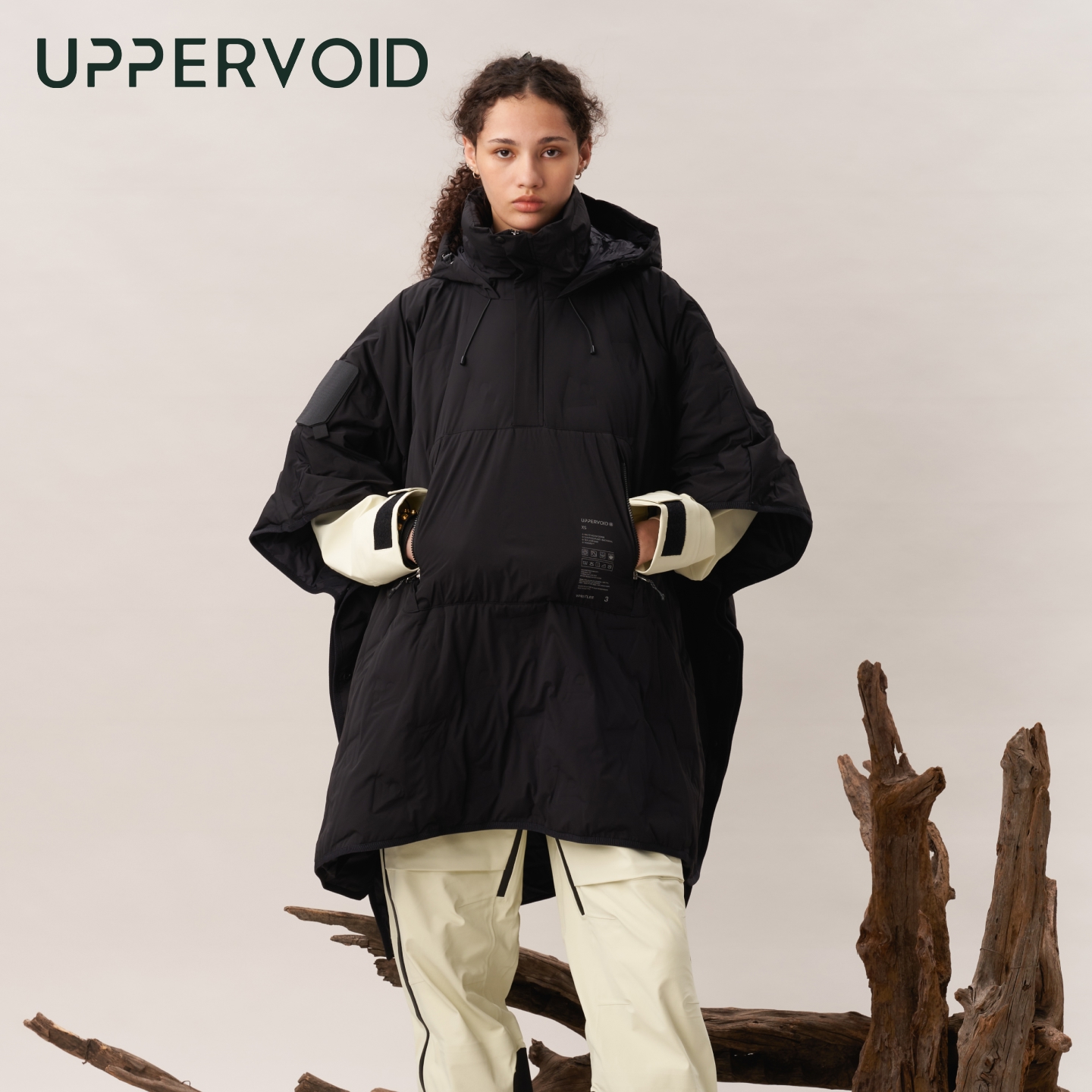 WHISTLER滑雪披风户外防水保暖鹅绒自收纳UPPERVOID二普纬度