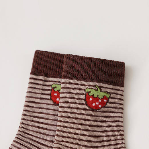 马克珍妮女童柔软弹力透气条纹长袜2025年秋冬新款551938 商品图3