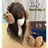 【YW】无忧购45元2件黑皮hellokitty毛绒耳罩保暖护耳骑行防冻耳捂子（截单后3-5天发货) 商品缩略图2