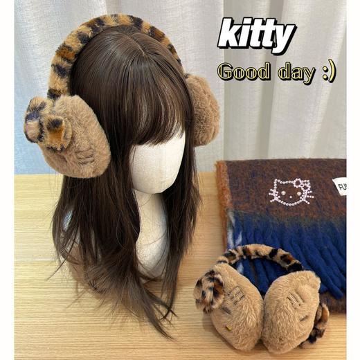 【YW】无忧购45元2件黑皮hellokitty毛绒耳罩保暖护耳骑行防冻耳捂子（截单后3-5天发货) 商品图2