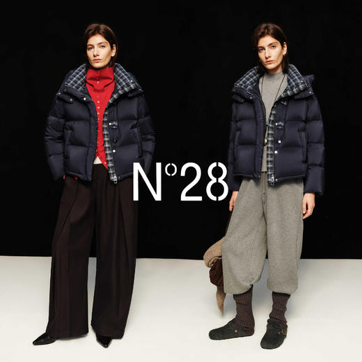 N°28 白鹅绒服女秋冬短款小个子连帽宽松显瘦防风保暖羽绒外套8855A1Y257 商品图6