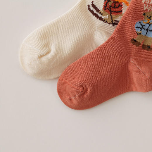 马克珍妮男童四季穿滑雪小熊短袜2025年新款551930 商品图4