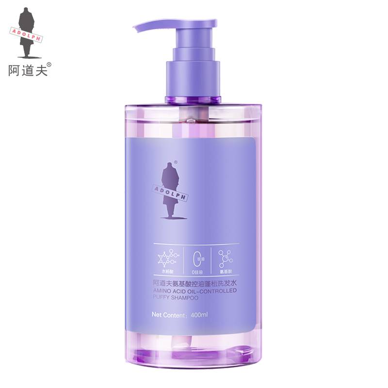 阿道夫氨基酸洗发水(控油蓬松)400ml祛屑留香控油清爽柔顺香水去油洗头膏