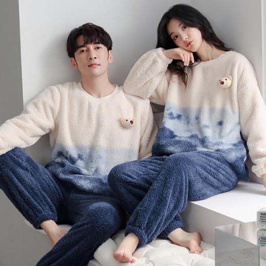 男女法兰绒家居服套装 | 厚实保暖防风 抗寒锁温 软软糯糯温暖整个冬季 多种款式任选 商品图5