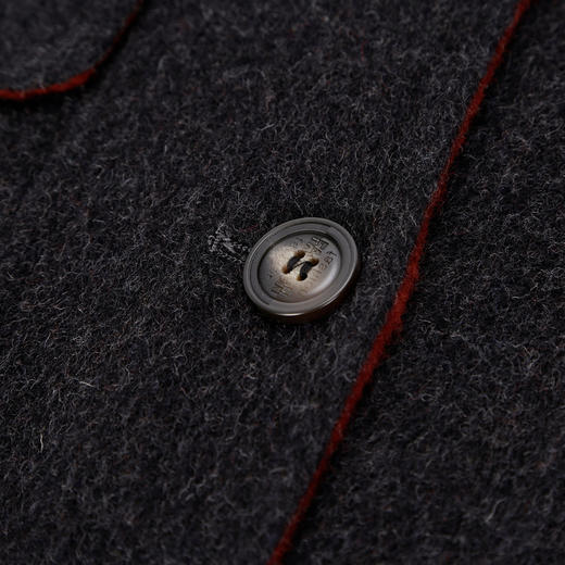 QH902斯尔丽2025新款双面呢小翻领宽松版小个子显高短大衣 商品图6