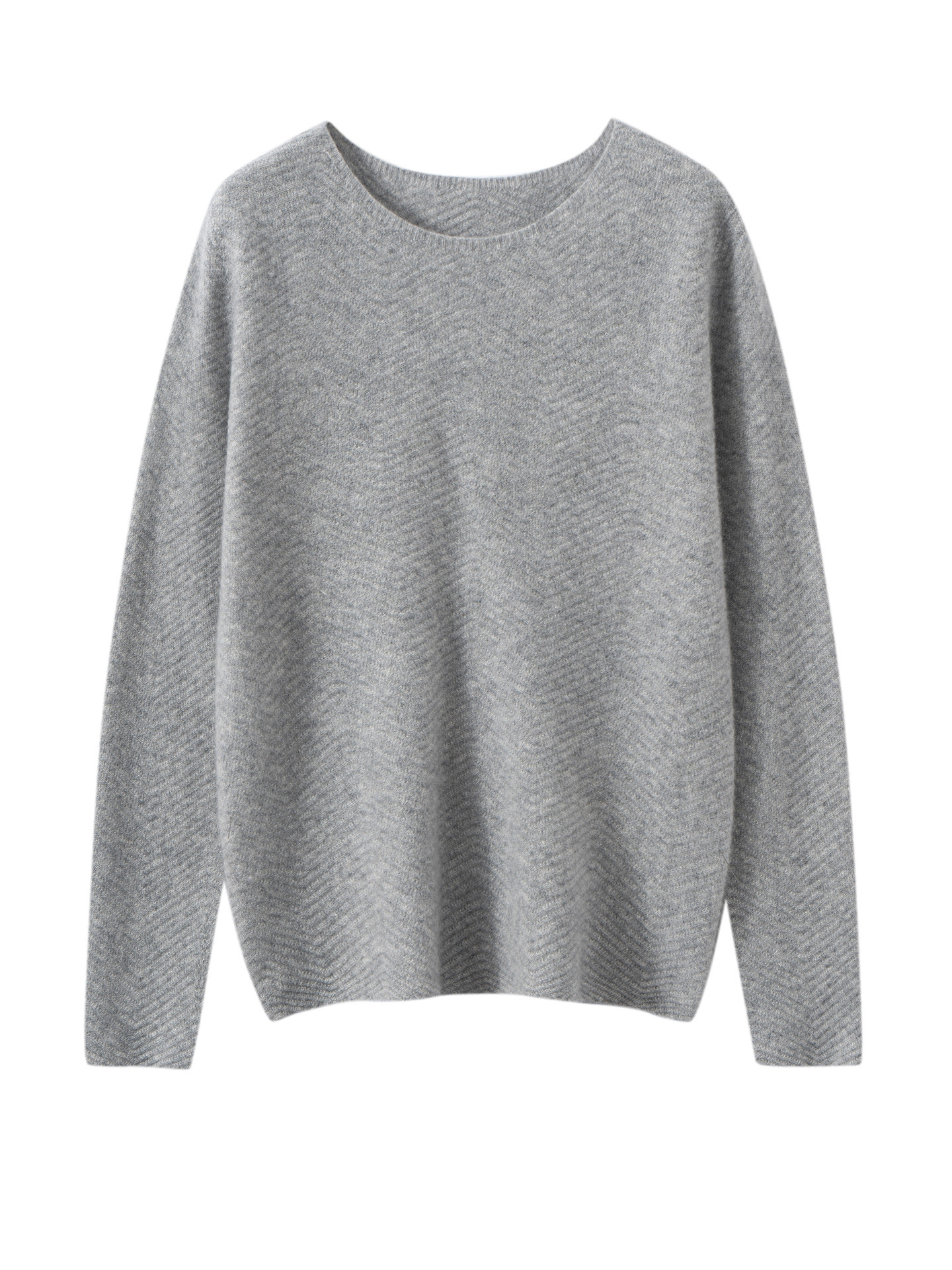 纯羊绒小船领套头衫