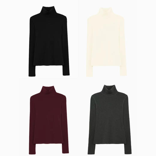 【99元2件】女士高领打底衫秋冬打底衣【FF25837】 商品图3