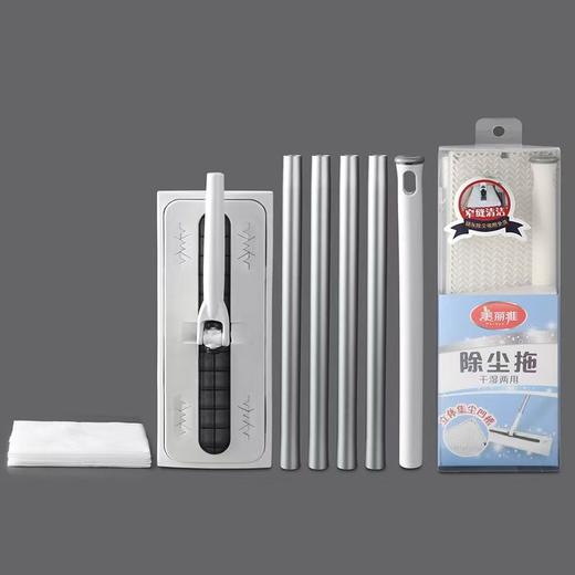 【平板除尘拖】美丽雅静电除尘纸拖把一次性家用新款擦地免洗平板拖布吸尘干湿巾 商品图6