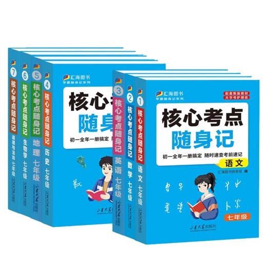 2025核心考点随身记初中七年级语文数学英语生物政治历史地理基础知识速记 " 商品图4