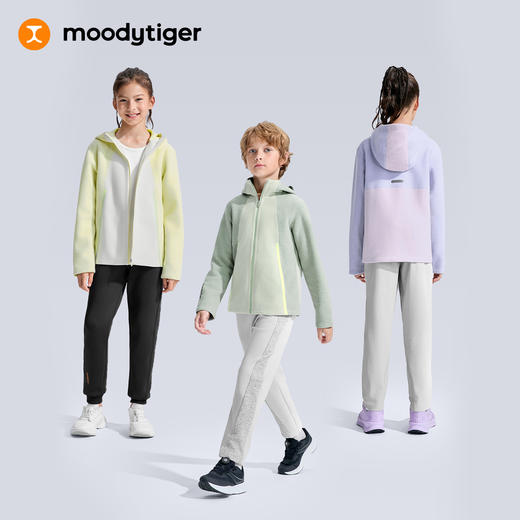 【大J专属】moodytiger儿童连帽暖皮衣保暖干爽舒适针织外套53510407/61510411 商品图3