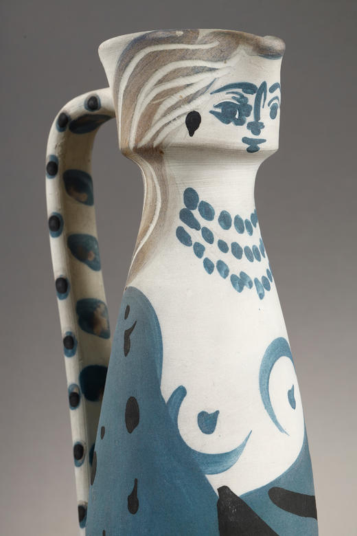独角鹿西洋古董1955年代西班牙艺术巨匠毕加索与法国Madoura工坊合作出品限量装饰陶瓶「Femme (A.R.301) 女人像 301」 商品图6