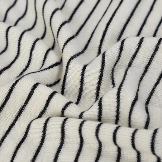 QG652斯尔丽25新款细针精纺纱线不对称收腰系带设计显高毛衫条纹上衣 商品图6