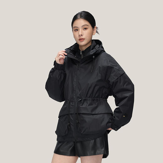 女士19088中长款束腰羽绒服 90鹅绒（常熟羽绒服工厂购） 商品图4