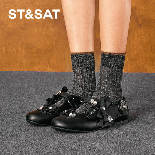 【派对焦点】星期六休闲花花平底玛丽珍SSD3111596 商品图3