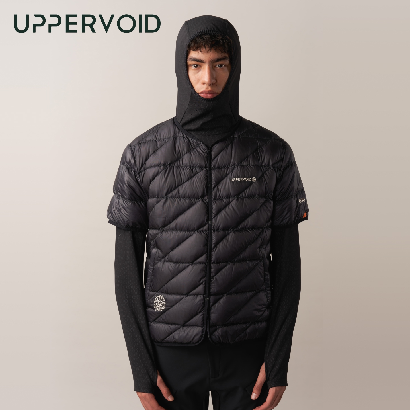 PACIFIC短袖羽绒服轻量保暖鹅绒排骨马甲外套UPPERVOID二普纬度