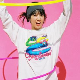 CryingCenter CryingSnakes2025哭喊3C蛇年系列长袖宽松T恤