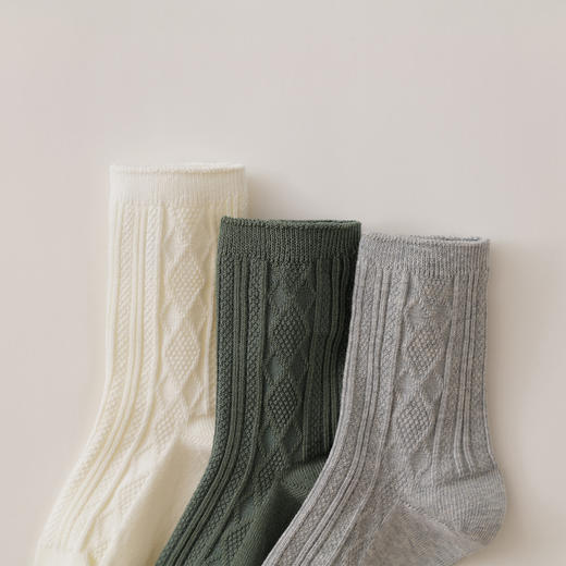 马克珍妮男童柔软弹力透气纯色长袜2025年秋冬新款552032 商品图4