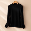 内搭外穿都好看！薄款羊毛衫女100纯羊毛时尚款半高领打底衫 Y02 商品缩略图2