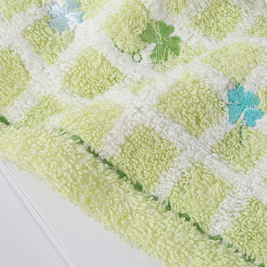 内野XS 无捻纱方格绣花浴巾 商品图2