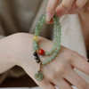 【芙蕖·天然晴水和田玉平安扣手串】敦煌福泽天然晴水和田玉手串女款 新中式平安扣双圈玉石手链春夏新款 商品缩略图1