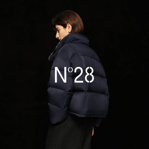 N°28 高领短款90白鹅绒服女秋冬加厚保暖极简风小个子羽绒服外套8855A1Y260 商品图3