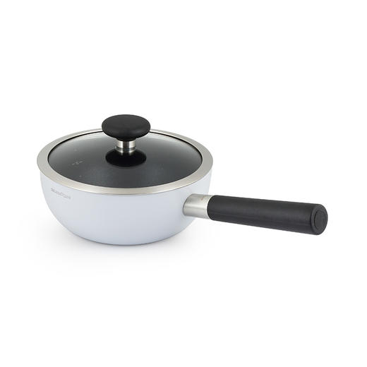 意大利尚尼多用途不粘锅 | 20cm/22cm 夜雾白 本味系列多用锅 煎炒炖煮 电磁炉燃气灶通用 送配套锅铲 商品图2