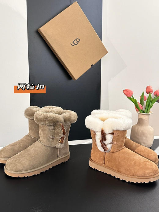 油叽叽牛角扣雪地靴112003 商品图5