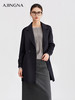 【商场同款】阿菁娜冬季新款细节感双排扣外套牛角扣装饰西装领隐藏式口袋中长款显瘦A30D211027 商品缩略图2