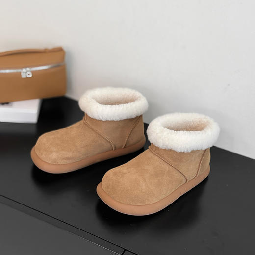 【最推荐】SACHA 女士大土豆短靴 | 皮毛一体设计、保暖又柔软、圆润鞋型显脚小、时尚百搭 商品图3