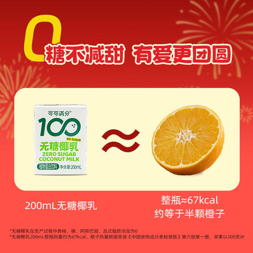 【节日礼盒】可可满分 无糖椰乳礼盒 200ml*16 1提装/2提装（赠吨吨杯1） 商品图2