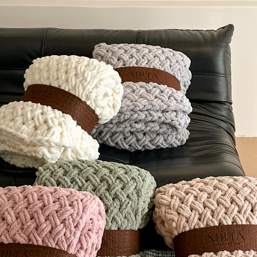 【双旦秒杀】自然醒ins粗针半边绒手工沙发毯床尾毯家居毛毯MT（不参与优惠券） 商品图14