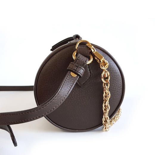 【95新】Gucci古驰795194中号老花ophidia巴比龙圆筒包单肩斜挎包女士181125AK28 商品图2