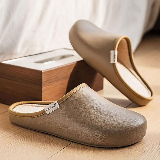 【加绒内里不惧严寒❗️舒适亲肤柔软护脚】家居棉拖高级感搭保暖软底个性户外勃肯鞋2025冬新韩版棉拖。ja 商品图0