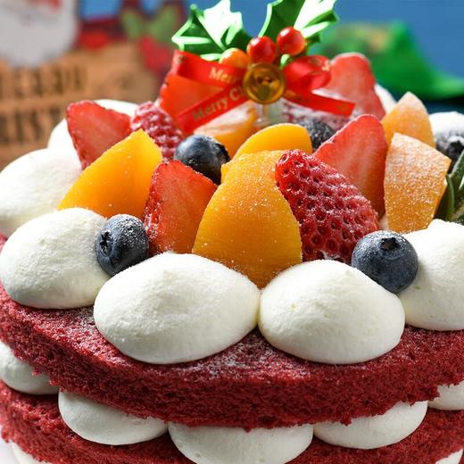 圣诞红丝绒裸蛋糕520g/盒 商品图4