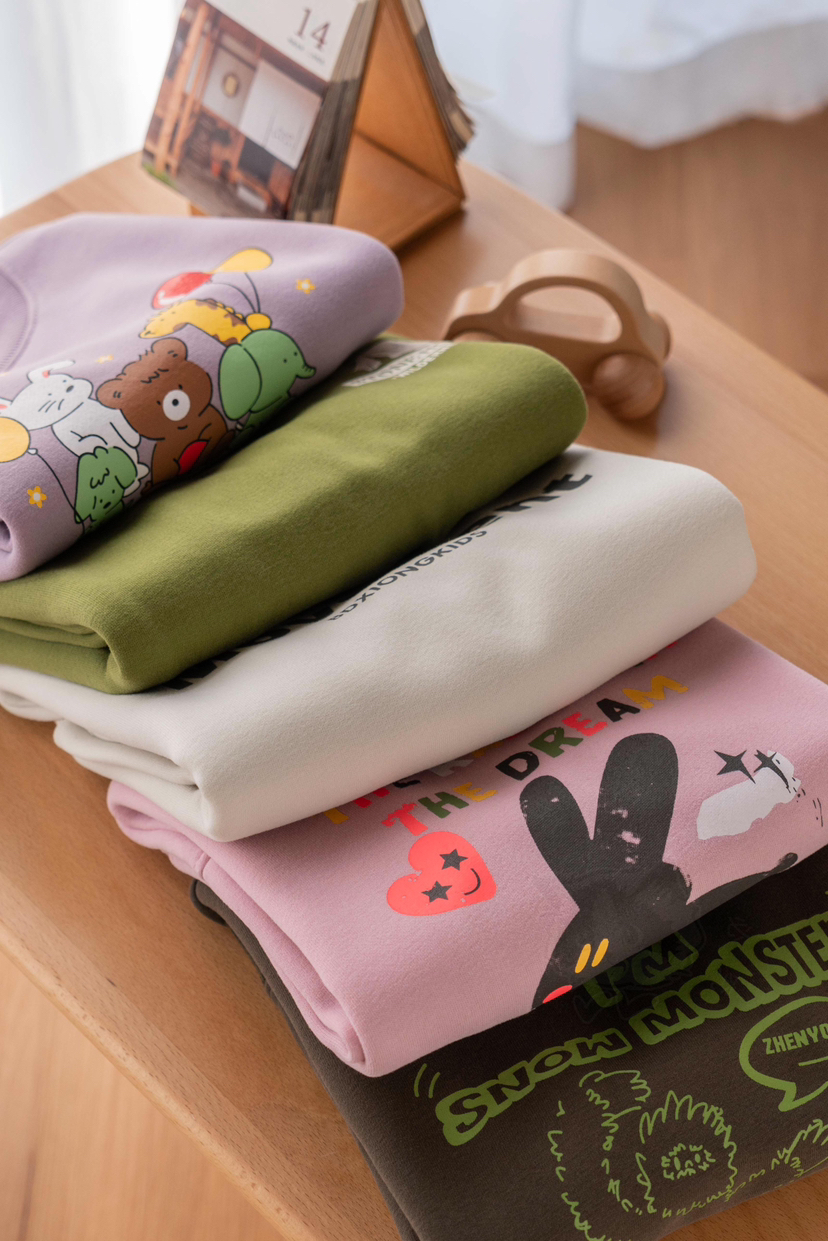 【57.8任选2件】贝叮熊奥粒绒休闲潮童卫衣