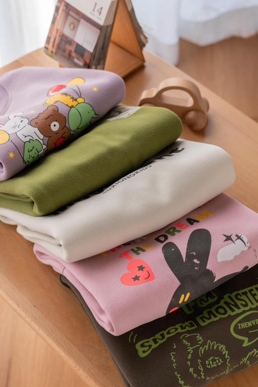 【57.8任选2件】贝叮熊奥粒绒休闲潮童卫衣 商品图0