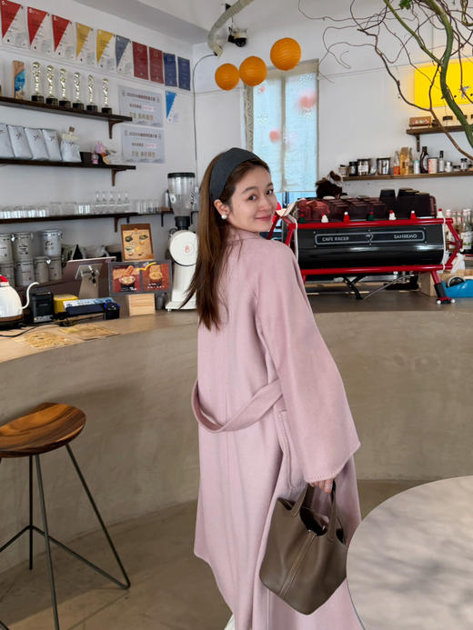 2511312   50羊绒 经典浴袍款大衣 商品图13